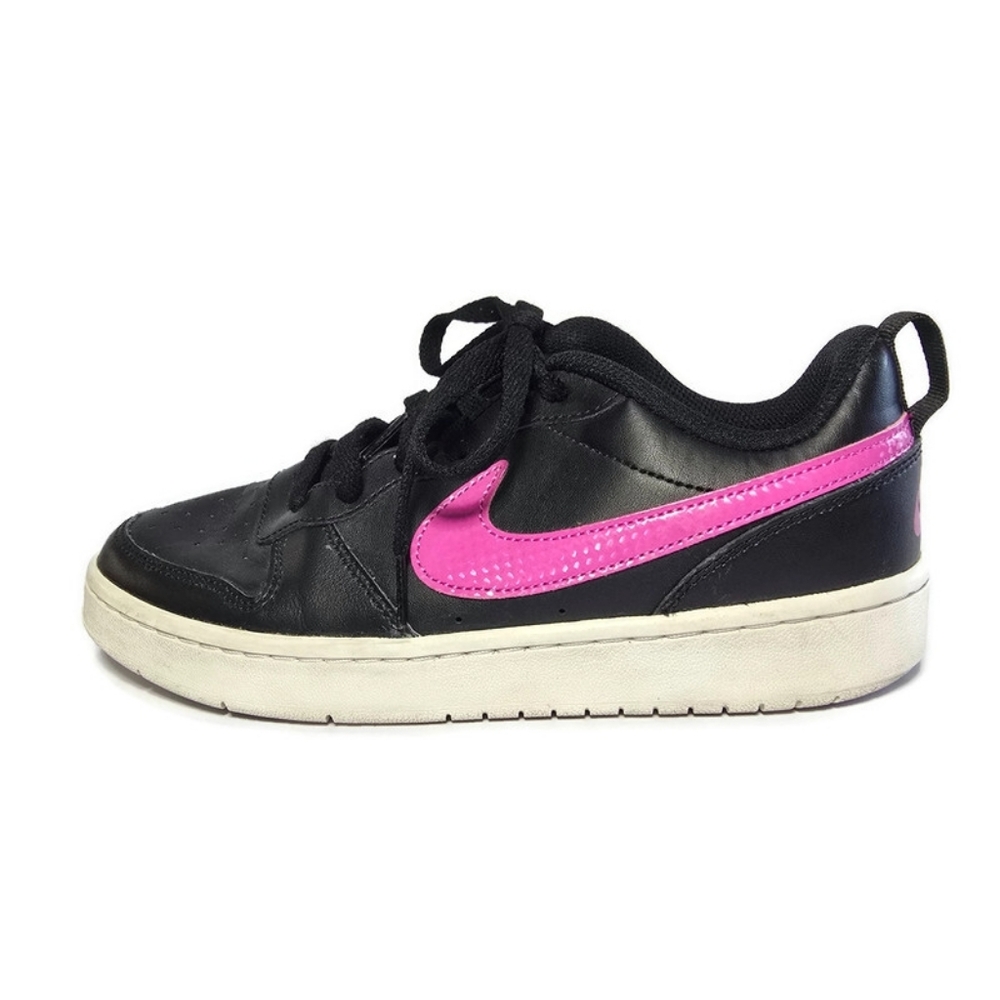 Nike Court Borough 2 Low Black Pink Youth Sz 7Y BQ5448-003 - Picture 13 of 16